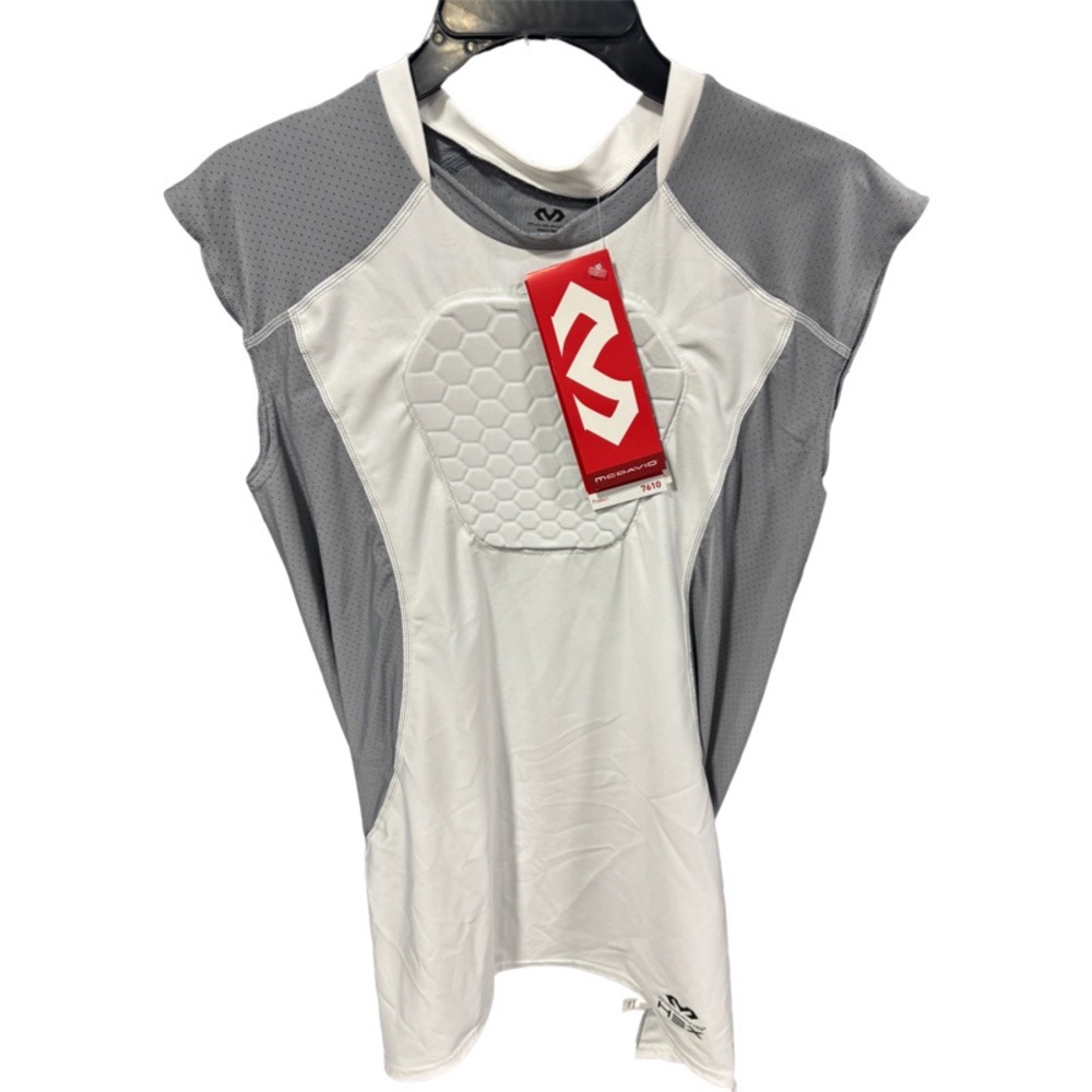 McDAVID HEXPAD HEX STERNUM 7610 SLEEVELESS ATHLETIC SHIRT MEN'S MEDIUM
